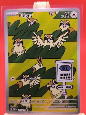 Pidgey 207/197 Obsidian Flames Illustration Rare Holo Pokemon Card