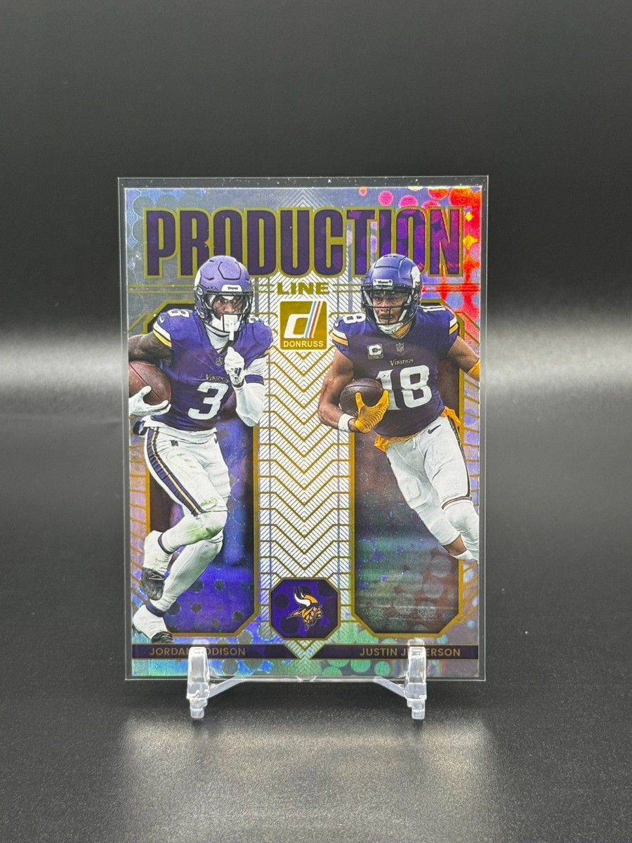 2025 Donruss Football Production Line No. 4 Jordan Addison/Justin