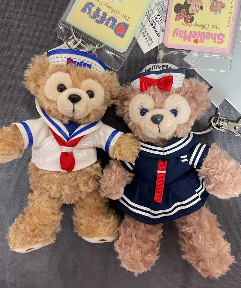 Authentic Disney Duffy Shelliemay Bear Sailor Keychain Plush