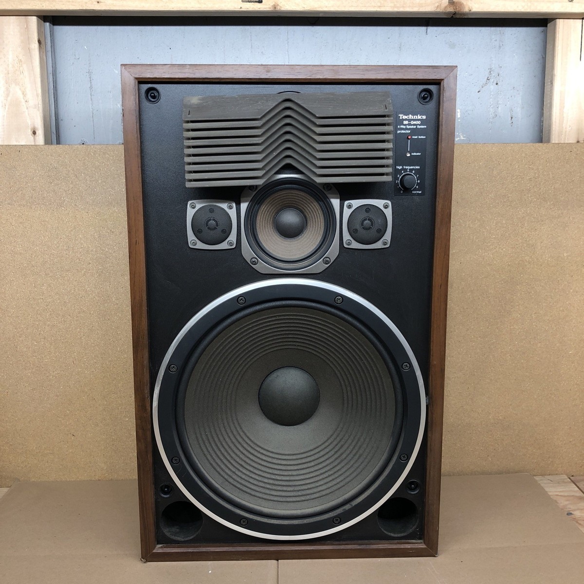 Technics SB-G 400 Speakers Bass Reflex 4 Way 6 Speaker 16-1/8