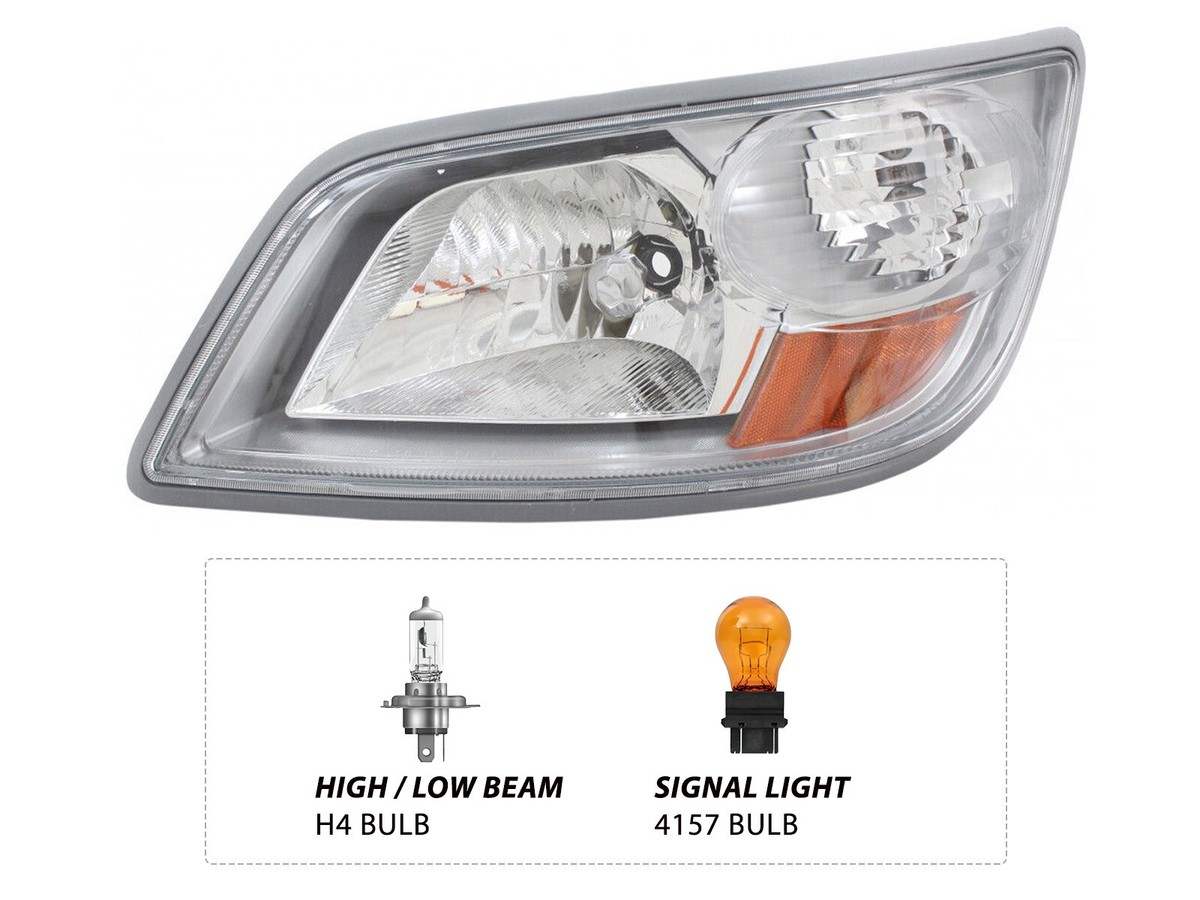 Headlight for 2006 - 2020 Hino 238 258 268 338 165 185 Driver Left