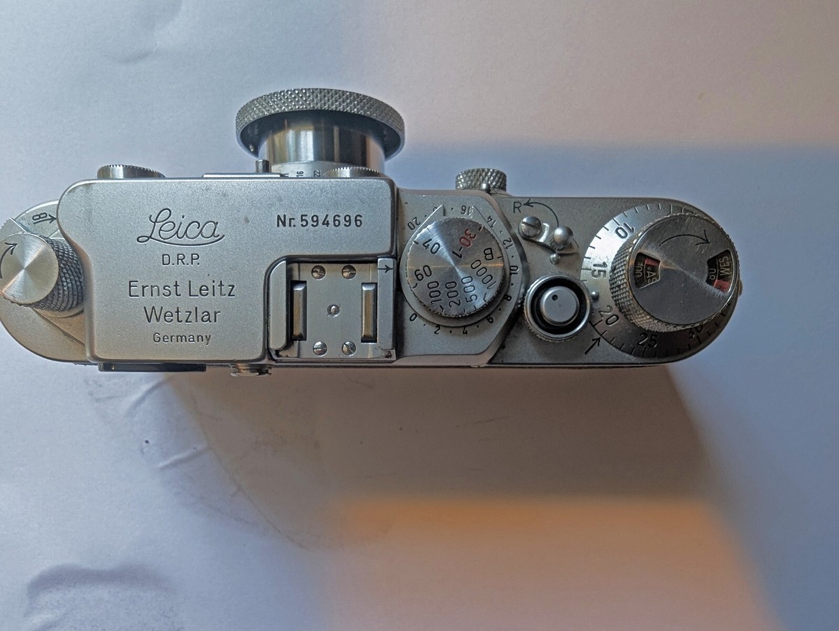 Ernst Leitz/Wetzlar/フィルムカメラ ケース付き Gold Leica Camera