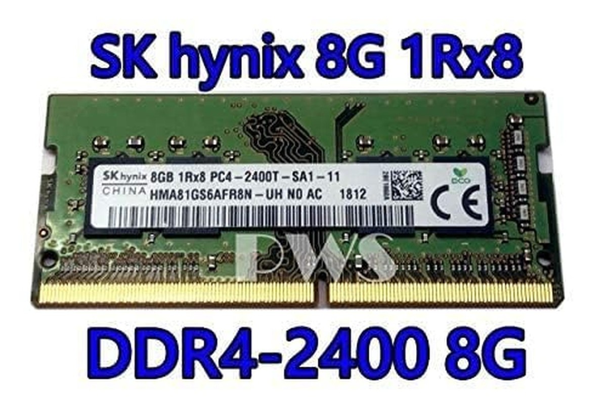SK hynix 8GB PC4-19200T-S DDR4-2400 Memory - HMA81GS6AFR8N-UH for