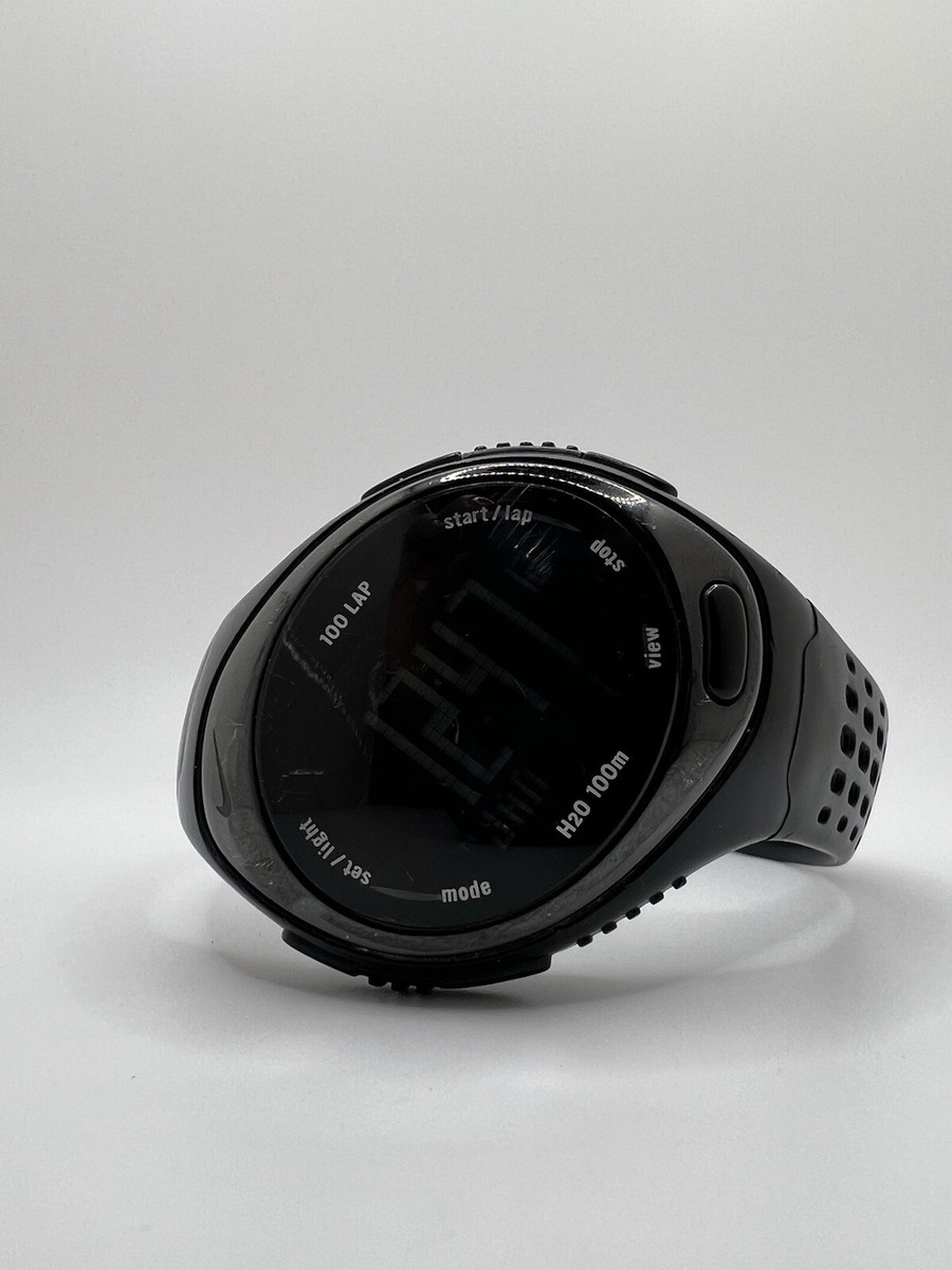 Nike Triax Bowerman Series Sport All Black Digital Watch Y2k