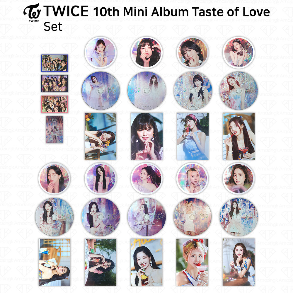 TWICE 10th Mini Album Taste of Love CD Coaster Tasting Card Group