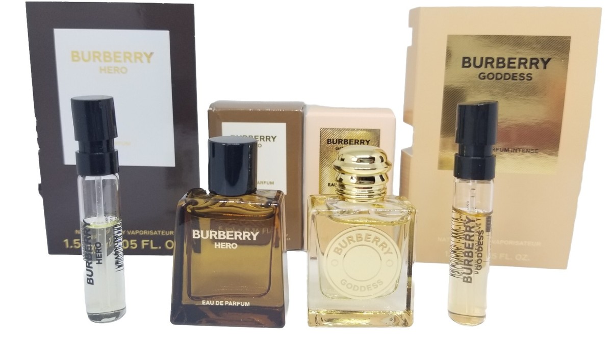 Burberry Hero & Goddess EDP Mini 2pc Set 0.16 fl.oz/ 5ml each+