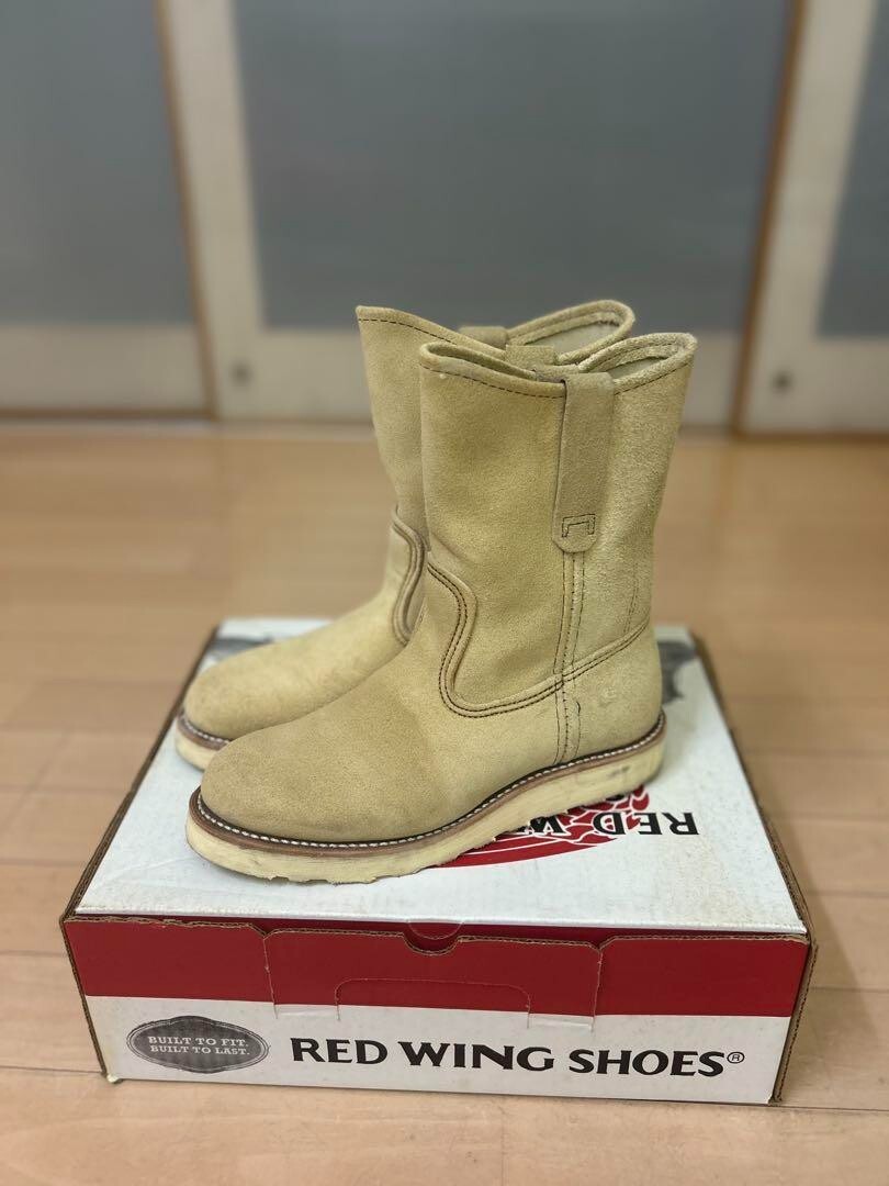 REDWING 8168 Suede US5D Pecos Boots Beige Men's Boots Used