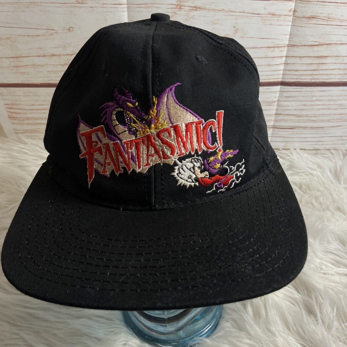 Vintage Fantasmic Disneyland Hat USA MADE Rare Graphic Mickey 90s