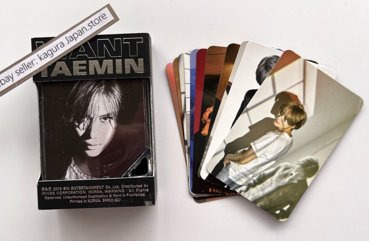 SHINee TAEMIN WANT Kihno Kit Black Red 2 Type ＆ 25 Photocards
