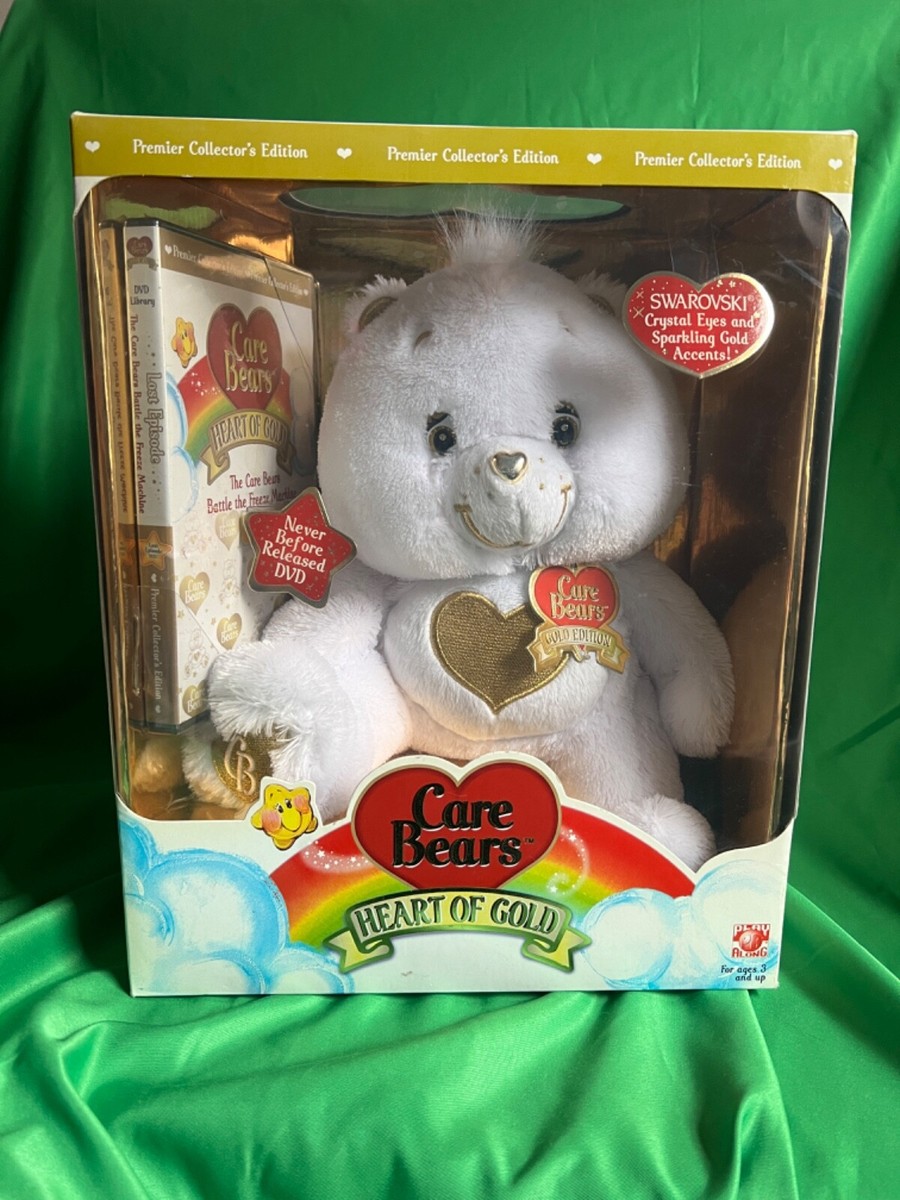 Care Bears Heart of Gold Bear (White) Collectors Edition With DVD