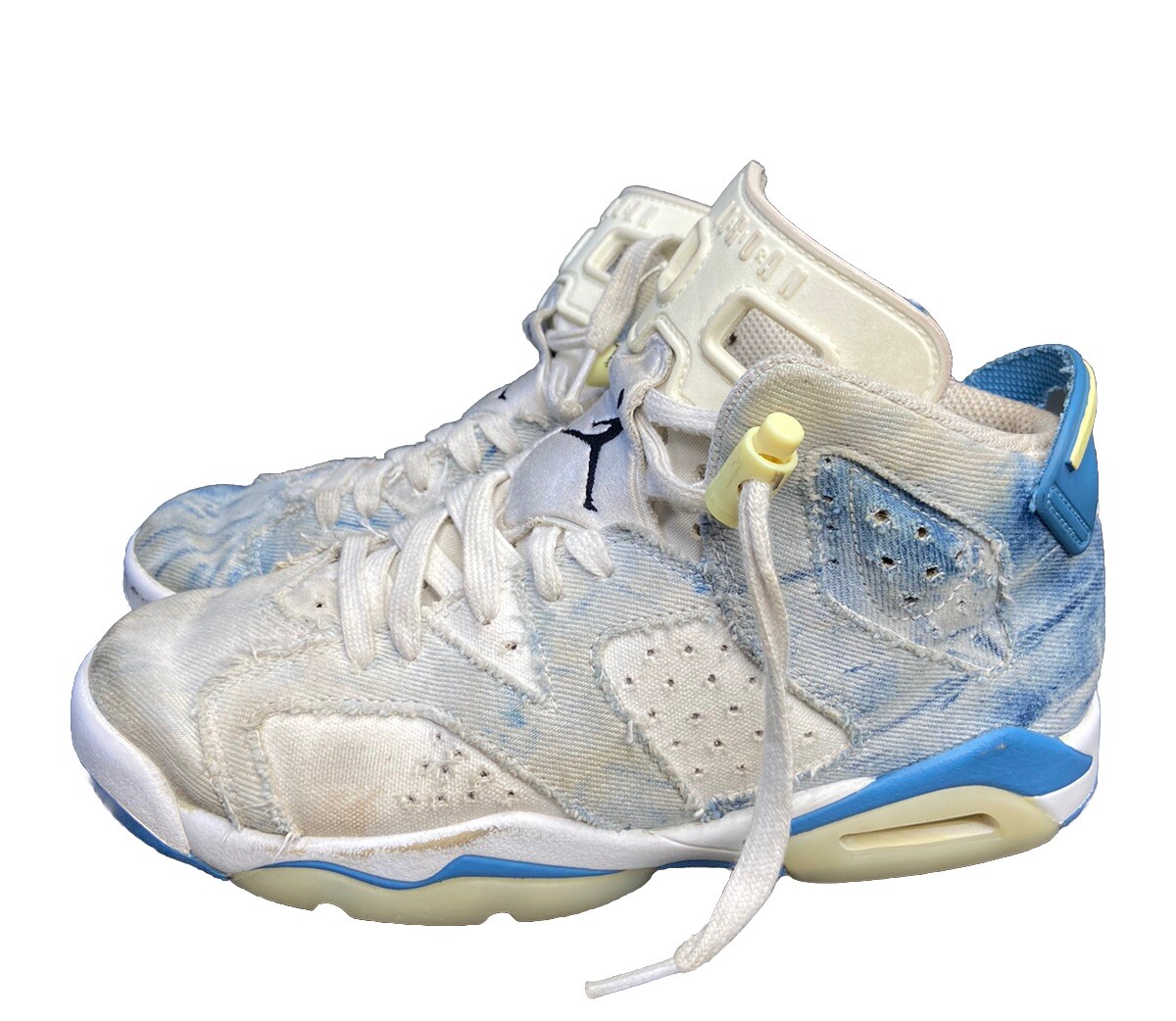 Jordan 6 Retro Washed Denim Grade School Youth Shoes Size 6Y