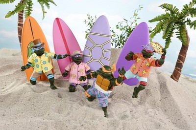 🐢 NECA TMNT Teenage Mutant Ninja Turtles Bodacious Beach Bros 4