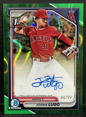 2024 Bowman Chrome Baseball Angels 1st Bowman Joswa Lugo Auto