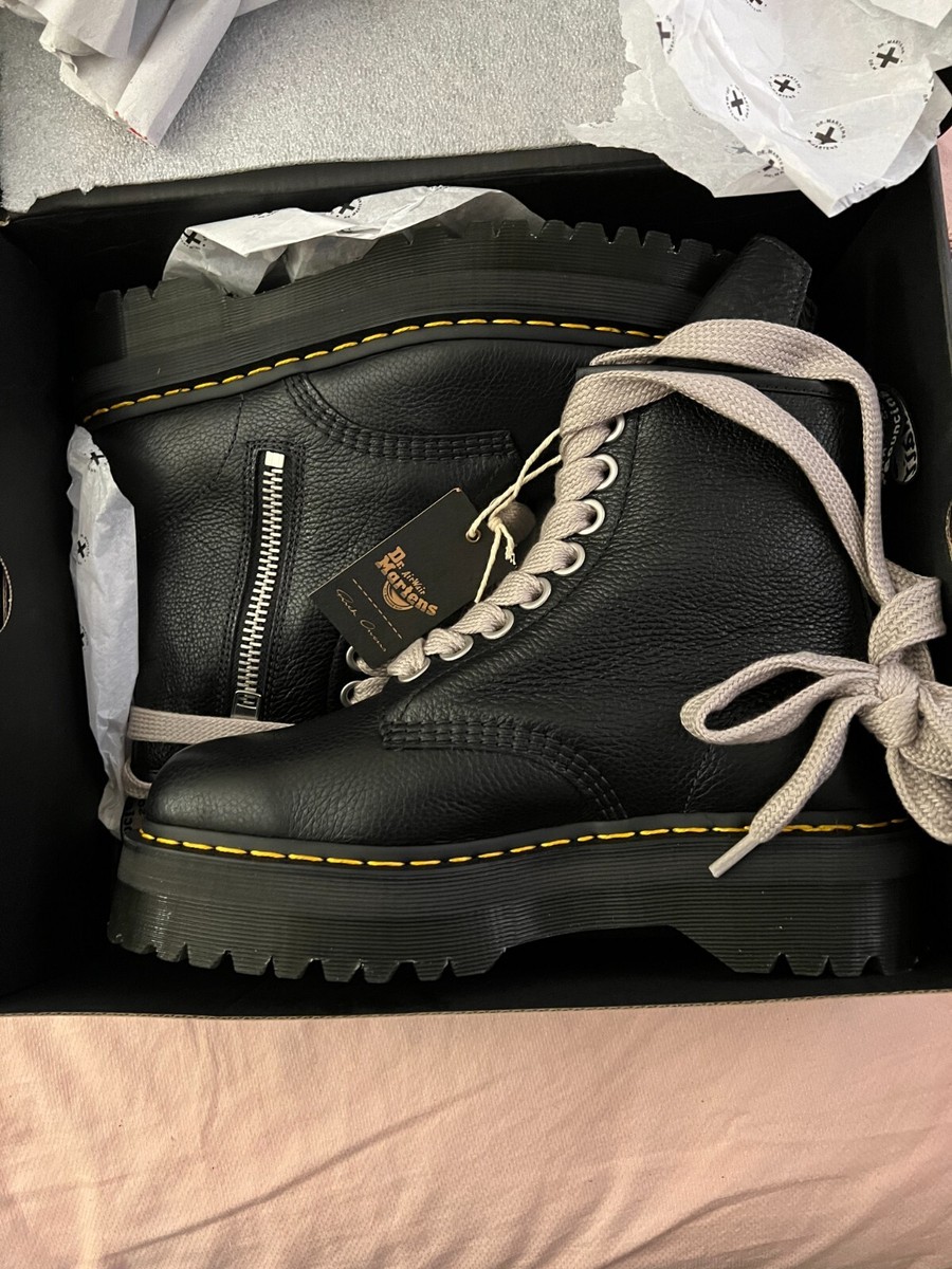 NEW RICK OWENS x Dr. Martens 1460 Jumbo lace Quad Sole Leather