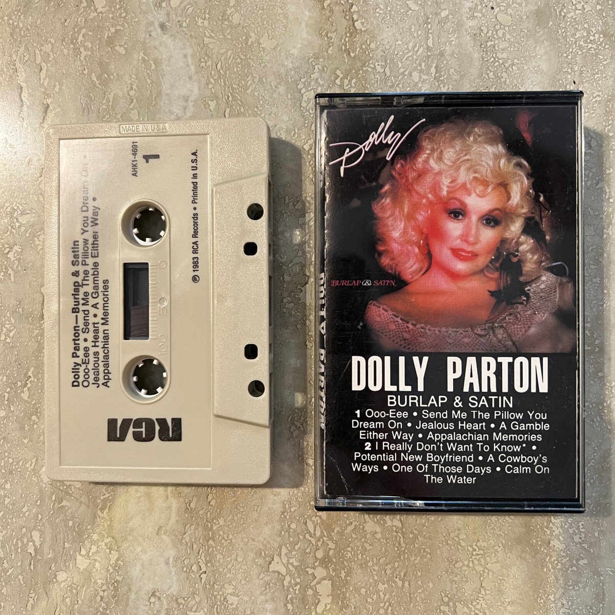 Cassette Dolly Parton Burlap & Satin Country 1983 RCA Records