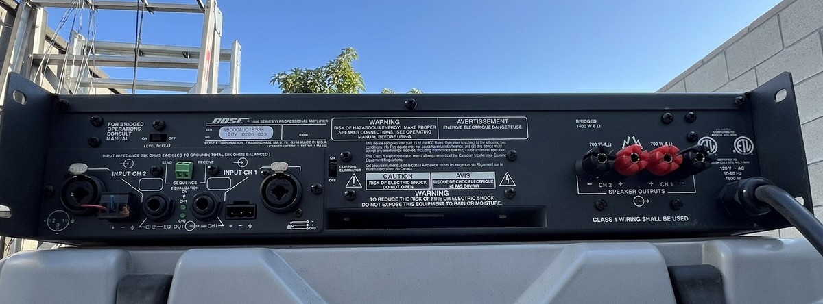 Bose 1800 Series Vl Professional Power Amplifier | eBay
