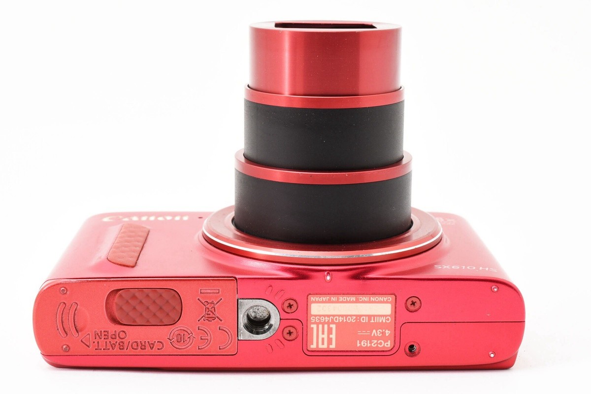 Canon PowerShot SX610 HS SX610HS W. 18x Zoom Lens Wine Red Made In