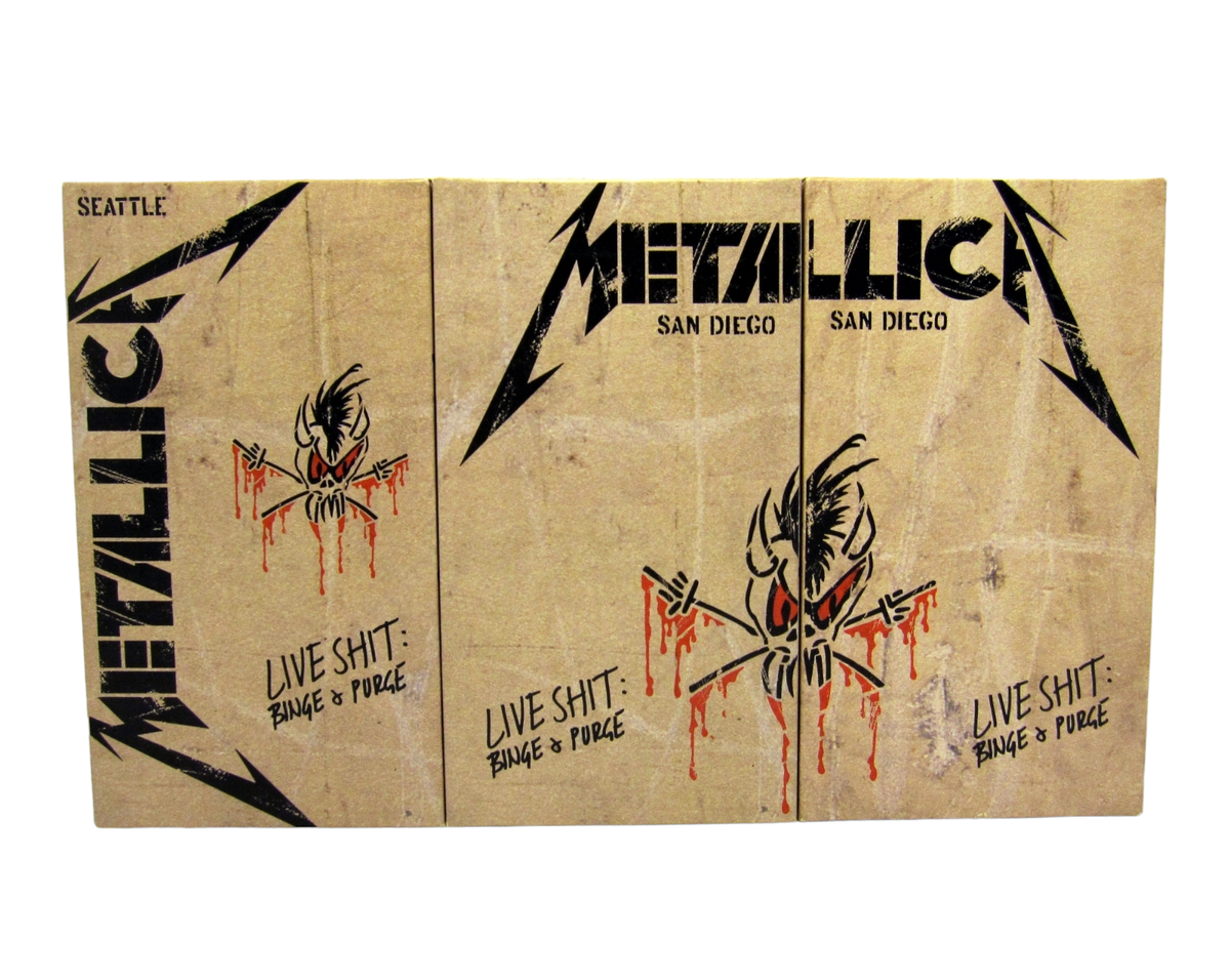 Metallica Live Shit Binge & Purge VHS TAPE SET SAN DIEGO 1-2