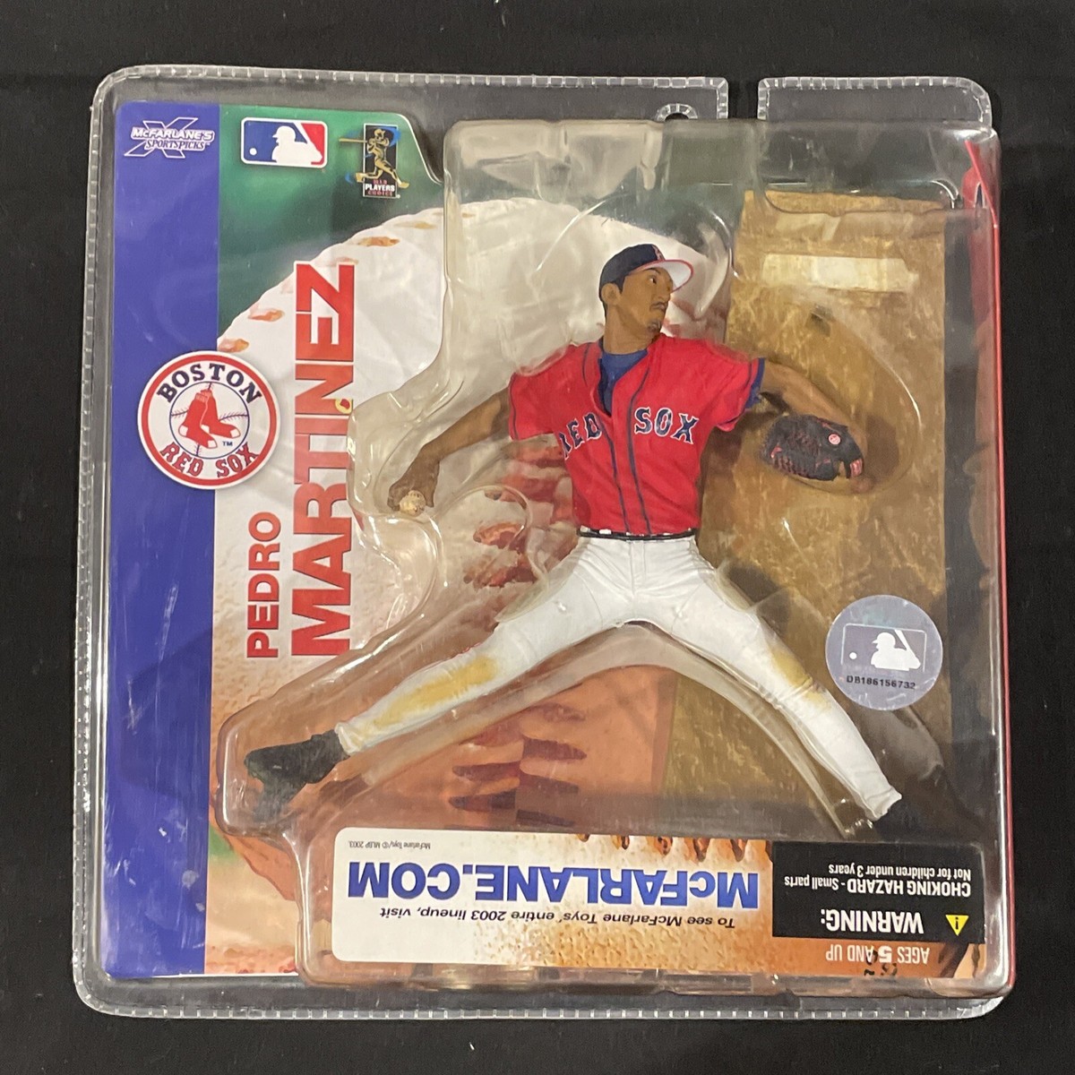 McFarlane Pedro Martinez Rare Error Box Action Figure Boston Red