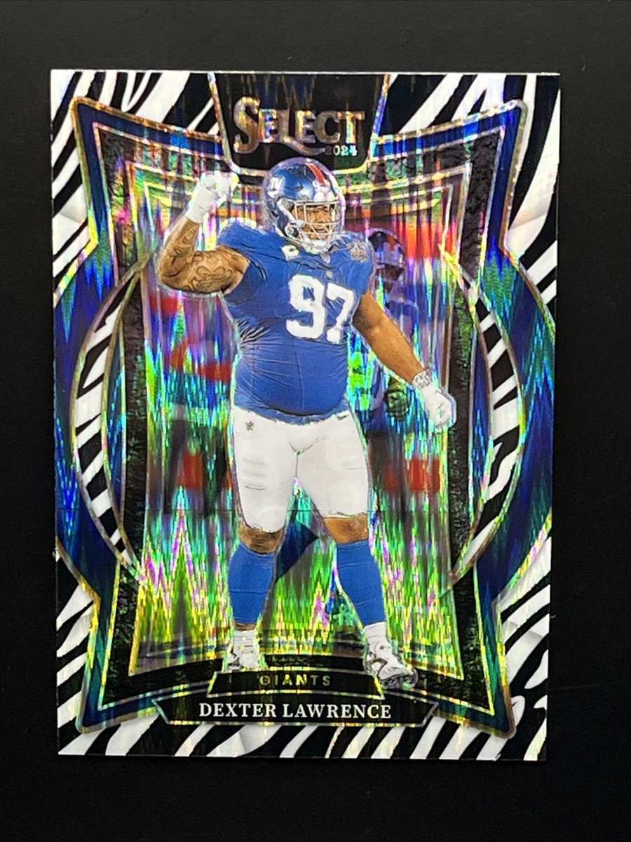 2024 Panini Select Concourse Level Zebra Prizm #52 DEXTER LAWRENCE