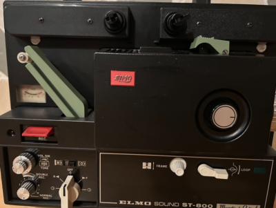 Original box ELMO ST-800 8mm Sound Video Projector Power check