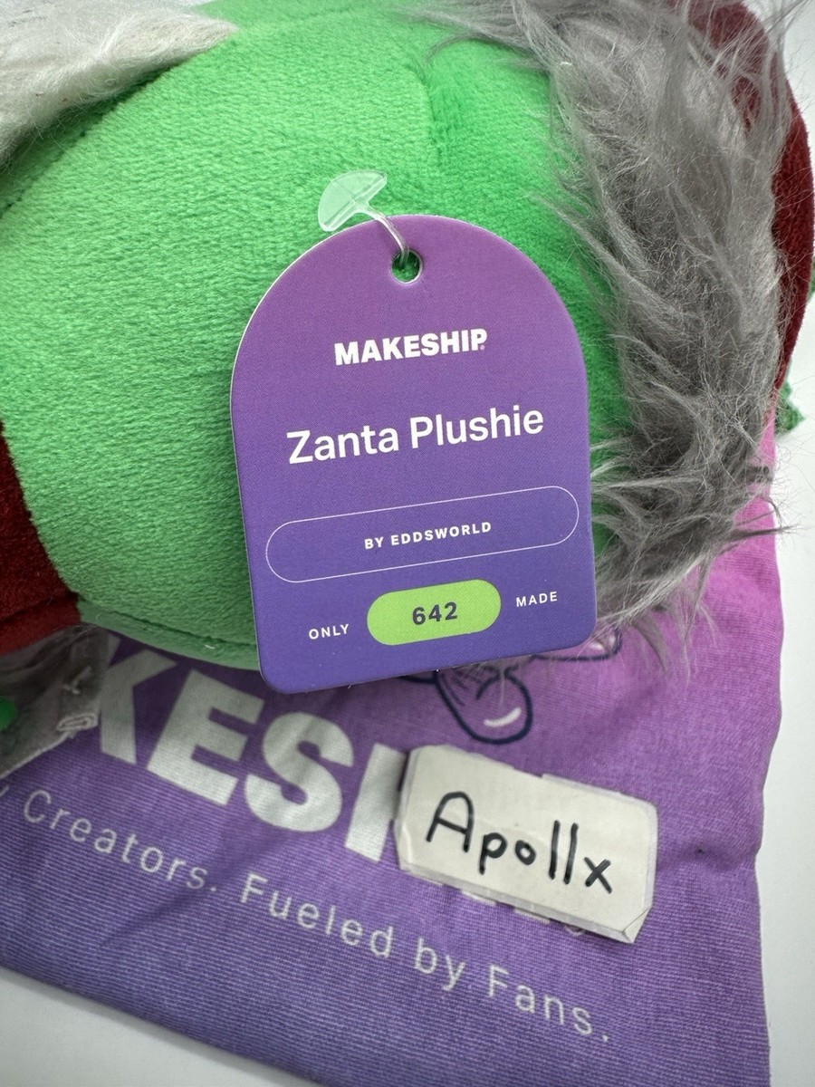 Makeship Eddsworld ZANTA CLAWS Zombie Limited Edition Plush - Only