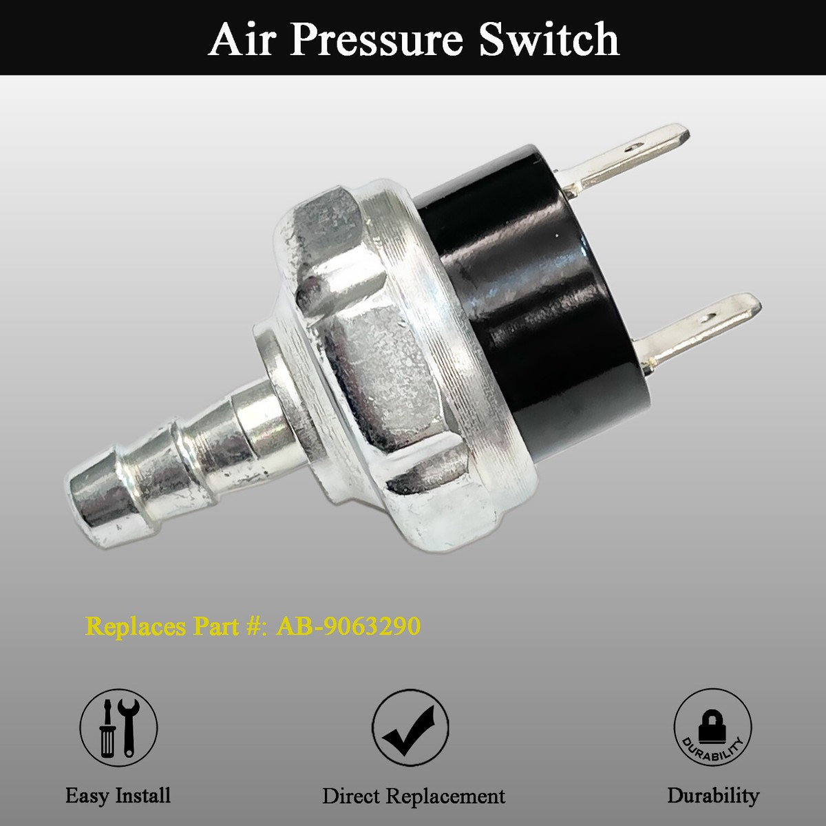 For D55146 Type 8 Air Compressor 180-225 PSI Pressure Switch AB