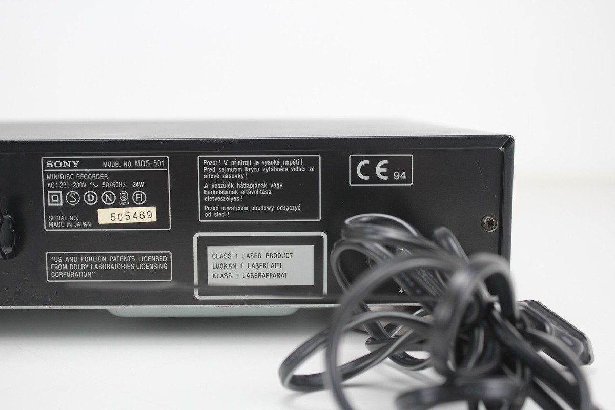 Sony Minidisc Deck type 501 - Partially working | eBay