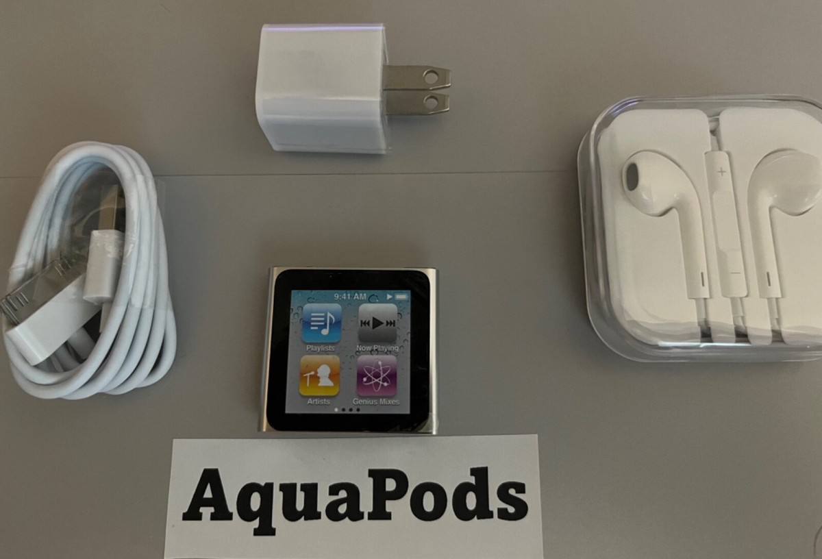 Apple iPod nano 6th Generation 8GB - Silver (MC525LL/A) for sale