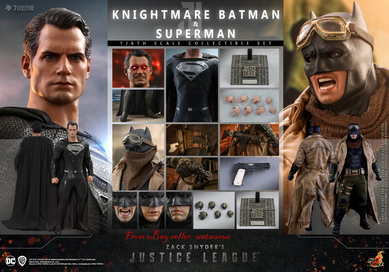 Perfect Hot Toys 1/6 Tms038 Knightmare Batman And Superman Suit In