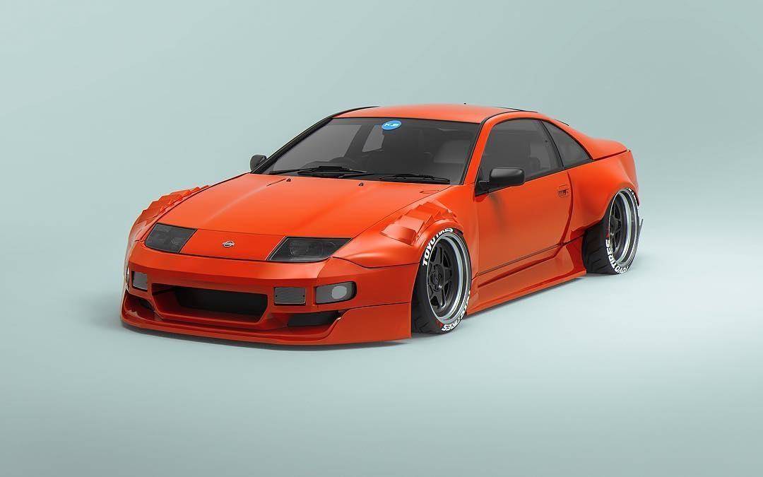 KBD Body Kits PMZ-K V2 2 Piece Side Skirts For Nissan 300ZX 1990