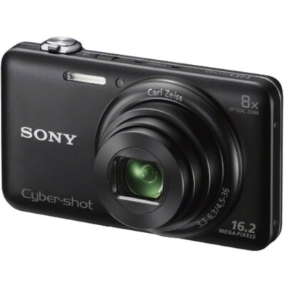 Sony Cyber Shot DSC-WX60 Digital Camera 16.2MP 8x Compact Black 80