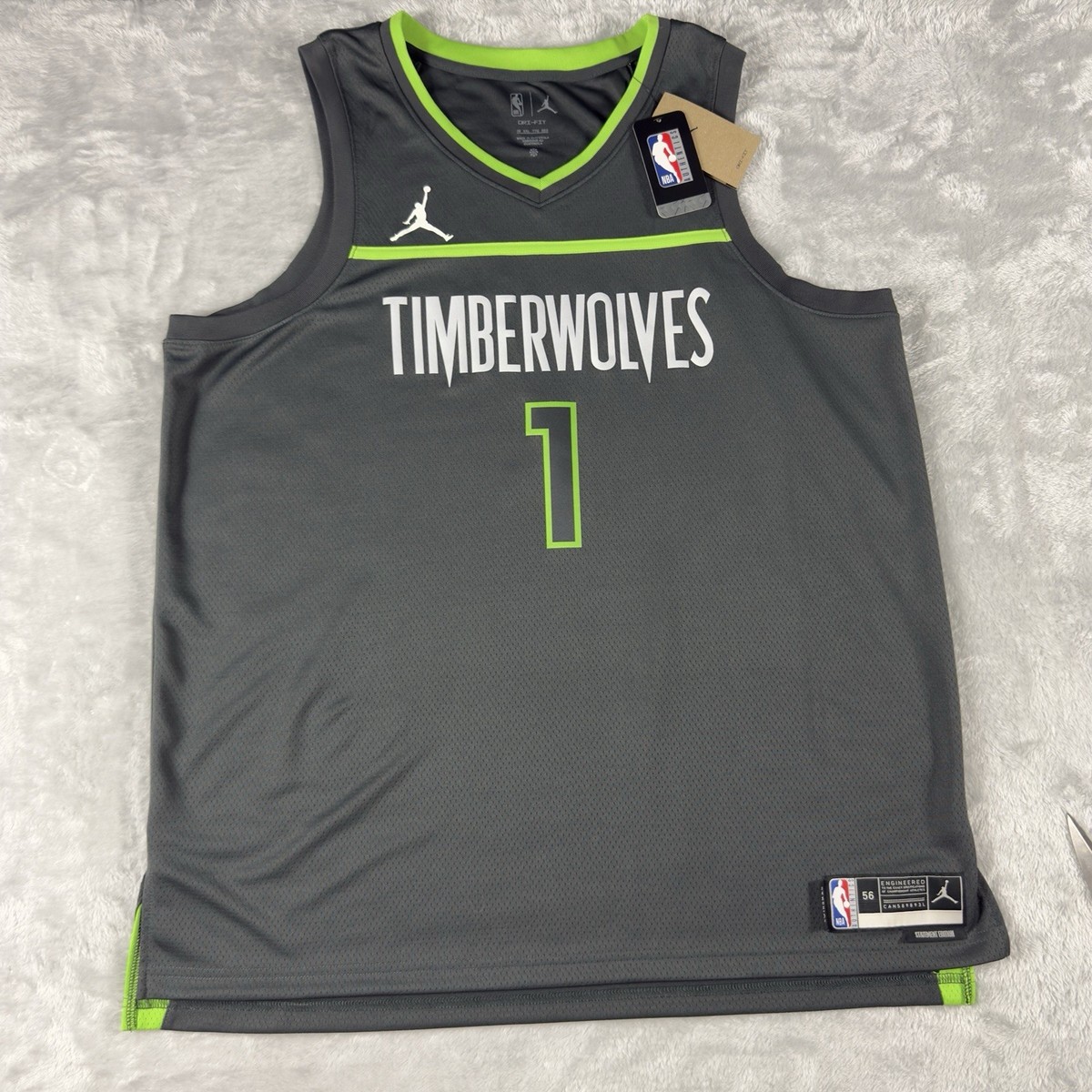 NEW Nike Minnesota Timberwolves Anthony Edwards #1 Statement