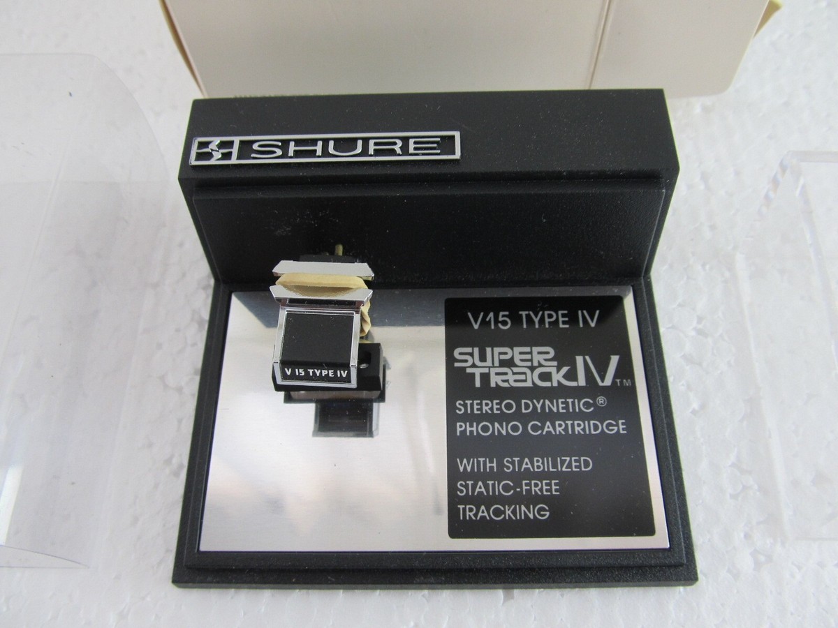 SHURE V15 Type IV Cartridge Stereo Dynetic Phono Cartridge w/ Box