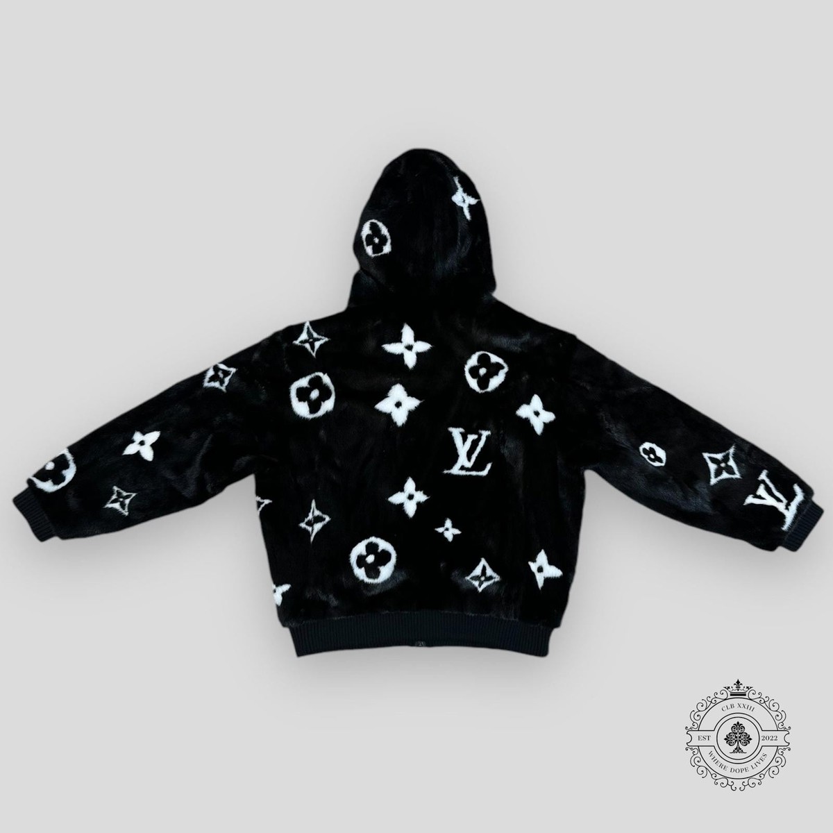 Louis Vuitton Monogram Mink Fur Zipped Jacket | eBay
