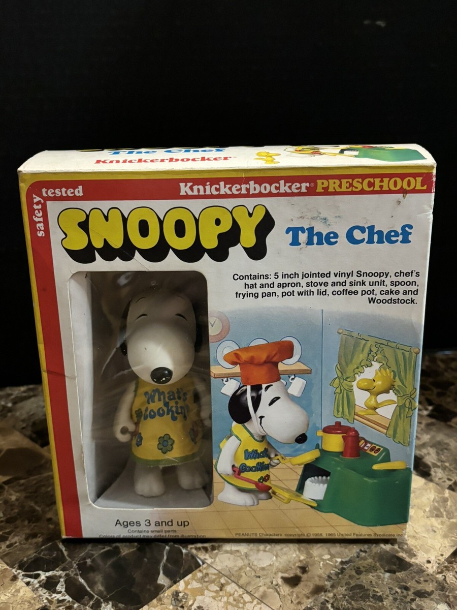 VINTAGE SNOOPY THE CHEF MADE BY KNICKERBOCKER TOY 1965 PEANUTS
