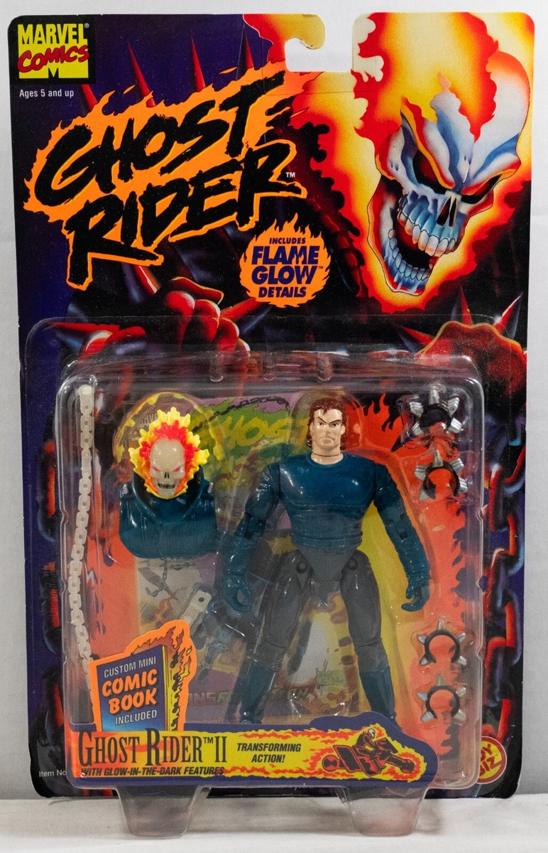 Ghost Rider II Action Figure Comic Glow in Dark Transforming