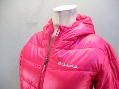 Columbia 550 TD Size L Girls Duck Down Full Zip Stand Collar
