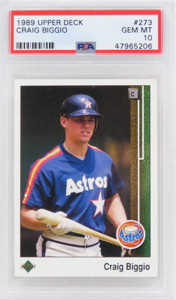 Craig Biggio Astros 1989 Upper Deck Baseball #273 RC Rookie Card