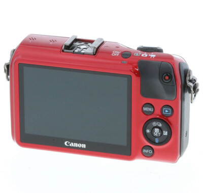 Canon EOS M Compact System Camera Body Red set W. 90EX Flash Made