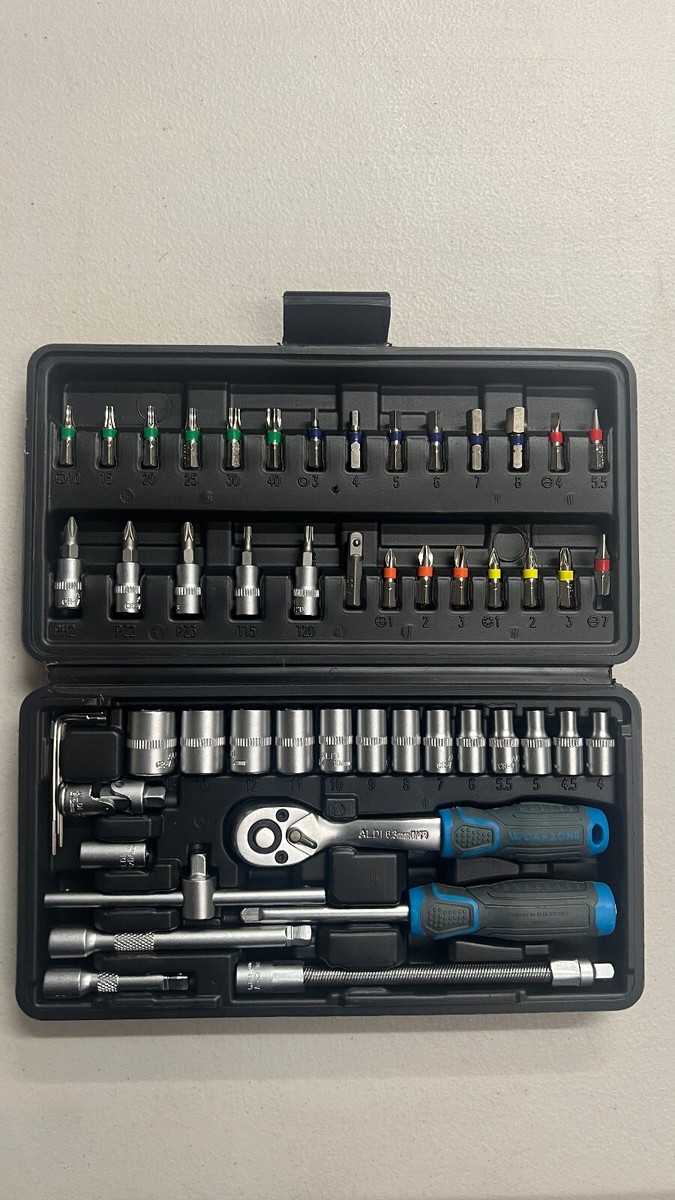Workzone 53 pcs Socket Bit Set With Box | eBay