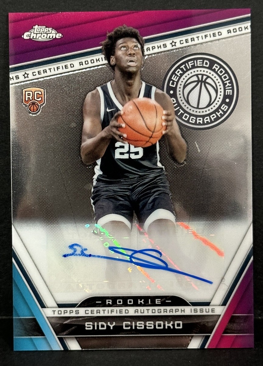 2024 Topps Chrome Basketball RC Sidy Cissoko Certified Rookie Auto