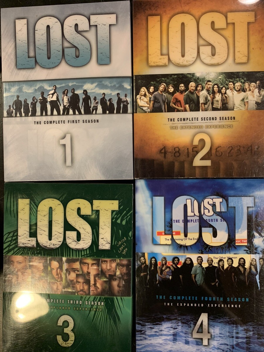LOST Complete Season 1 2 3 4 TV Series DVD Box Set Lot 1-4