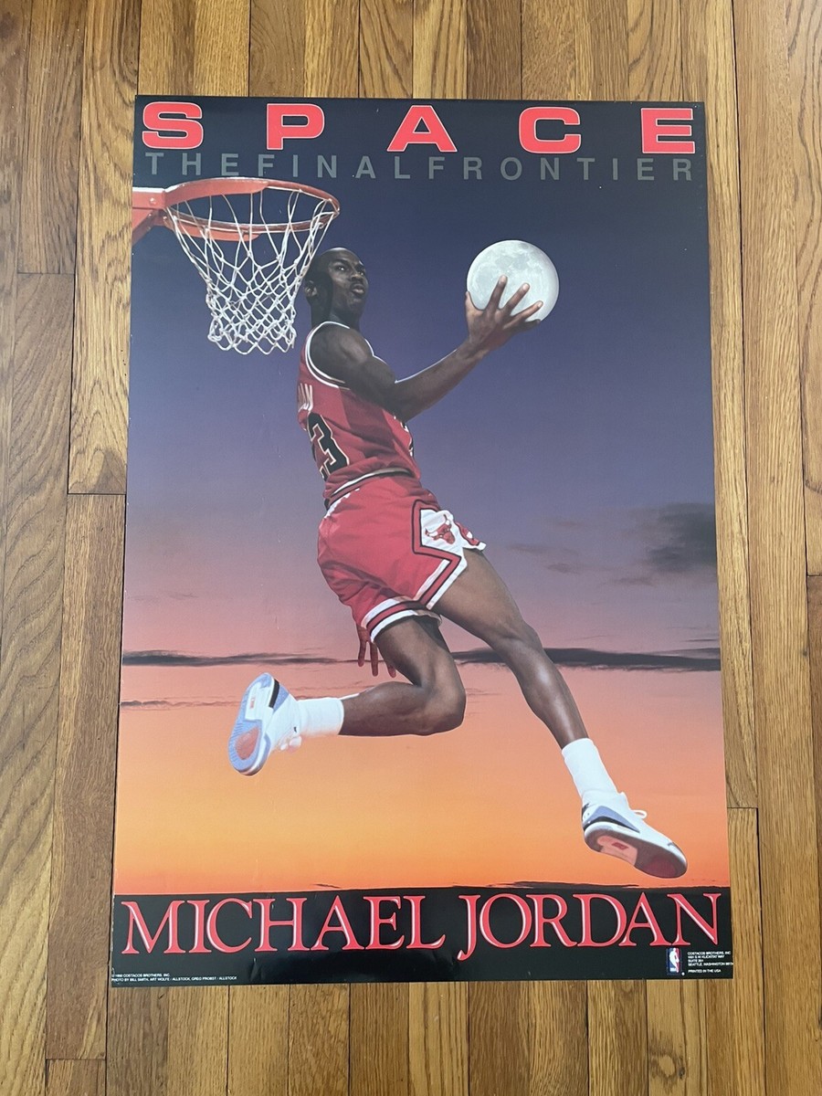 Vintage Michael Jordan SPACE The Final Frontier Poster 90s