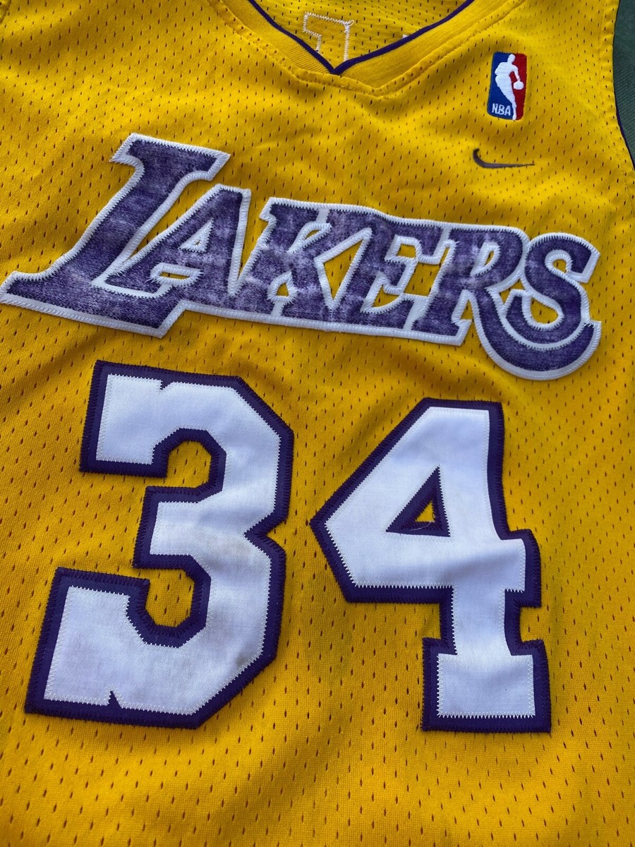 Vintage Nike NBA Los Angeles Lakers Shaquille O'Neal #34 Jersey