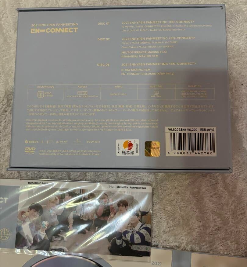 ENHYPEN 2021 FANMEETING EN-CONNECT DVD W/ HEESEUNG Passport