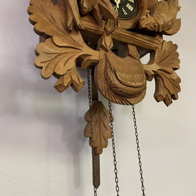 ATQ Schatz Black Forest German Hand Carved Walnut 20