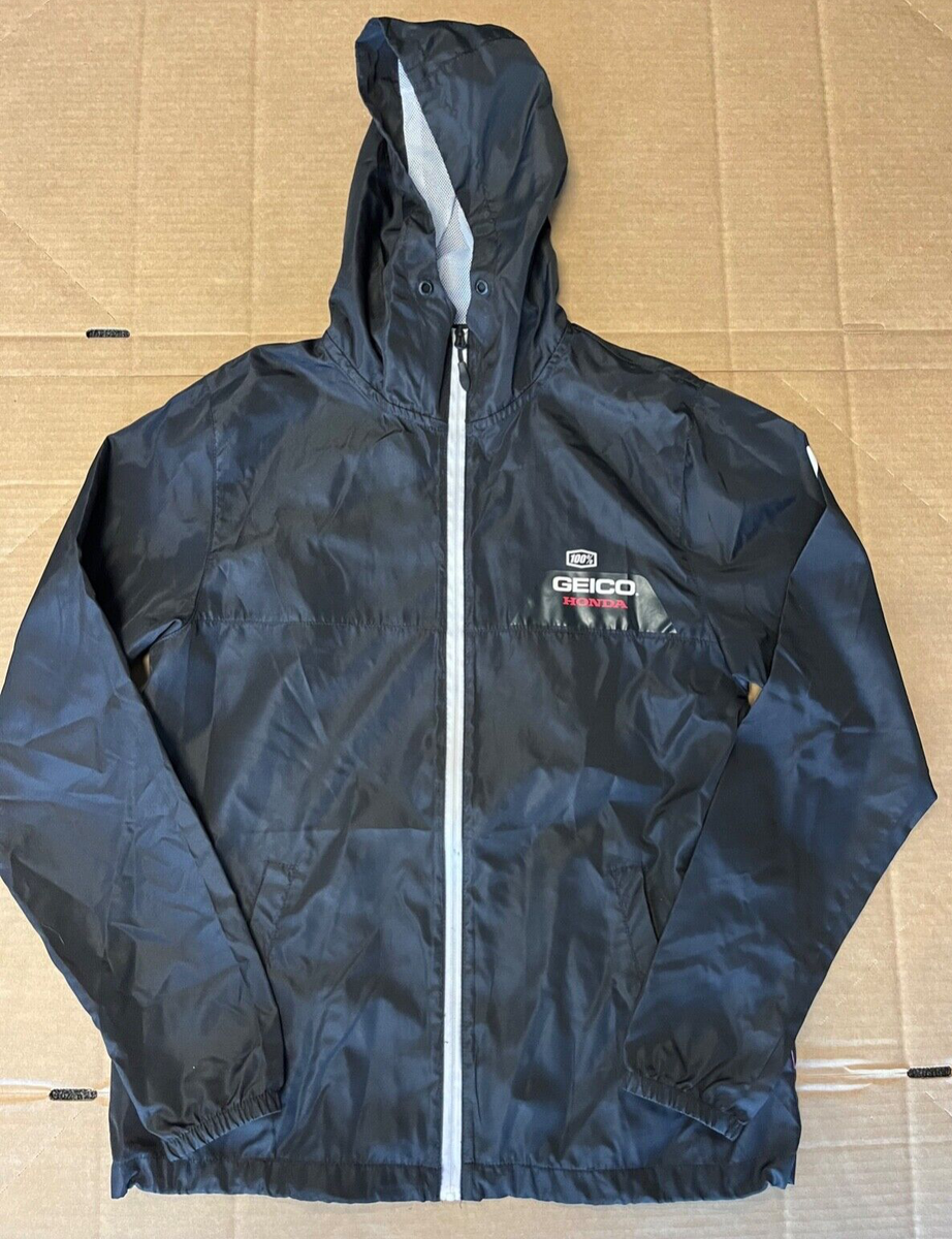 Geico Honda 100% Men's Jacket Wind Breaker Size SMALL | eBay