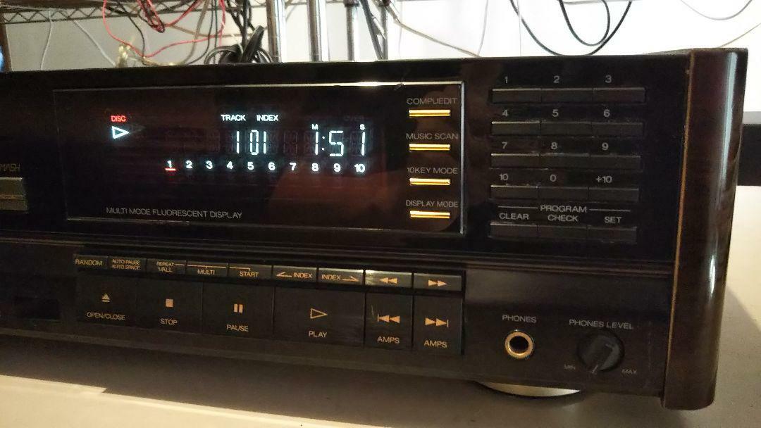 SANSUI CD-α717D Extra CD player deck 1989 made VINTAGE Rare from