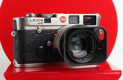 Leica Leitz M6 Classic Ostrich Titanium Set w/35mm f/1.4 Summilux